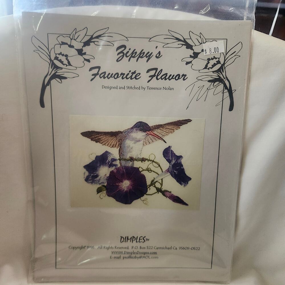 Zippys Favorite Flavor Dimples Cross Stitch Chart Terence Nolan 1996 B17